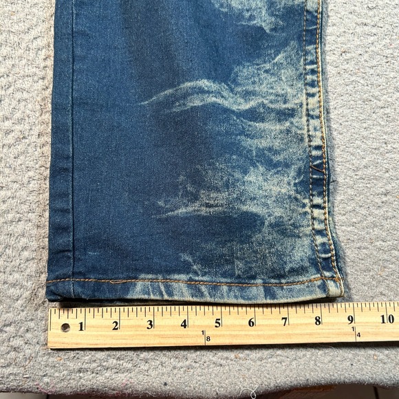 Red Ape Jeans Mens 46x31 Blue Acid Wash Straight Leg Denim Skater Y2K NWT - Picture 14 of 15